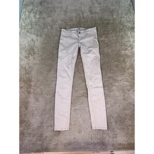 Hollister Skinny Stretch Tan Khaki Denim Jeans Pants 3R W26 L31 26x31 E405